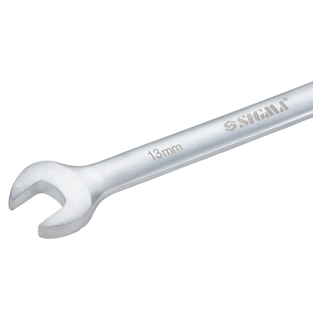 Ключ рожково-накидный трещеточный 13мм CrV satine SIGMA (6022131) Ровно - изображение 4