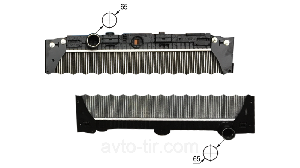 Радиатор DAF XF105 с рамкой 1674136 1692332 1739550 1739559 1856628 1861737 Луцк - изображение 2