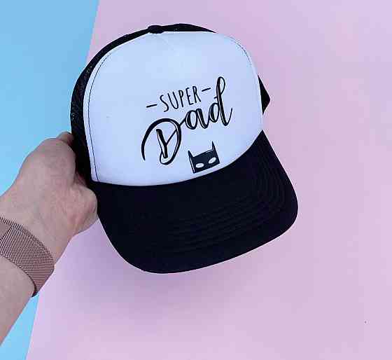 Чорна кепка-трекер. SUPER DAD Чернівці