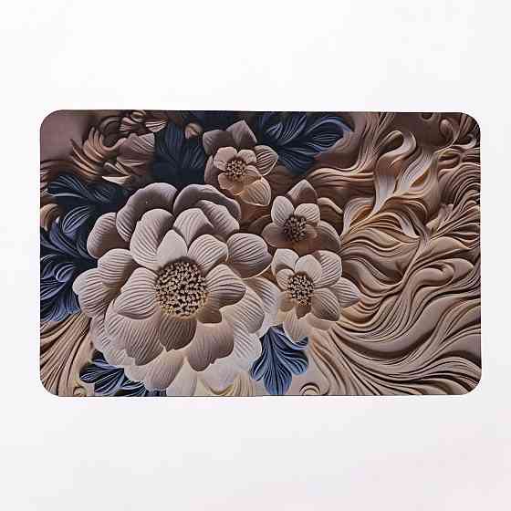 Антиковзний 3D килимок з м'якого діатоміту 38×58(см) вологопоглинаючий HP-42-64 Коломия