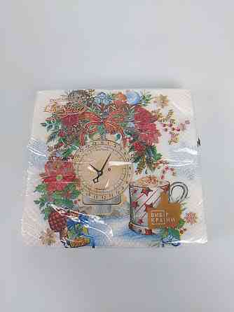 Новогодняя салфетка (ЗЗхЗЗ, 16шт)  La Fleur 