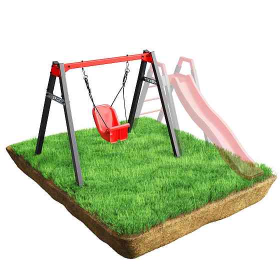 Гойдалка K-SPORT KSOZ023 SUPER FUN - сіро-червона Київ