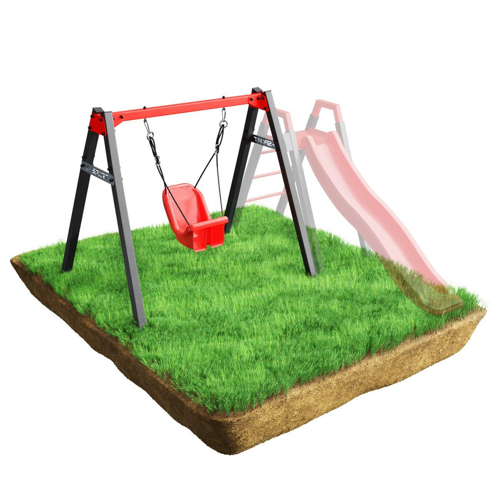 Гойдалка K-SPORT KSOZ023 SUPER FUN - сіро-червона Київ - фото 4