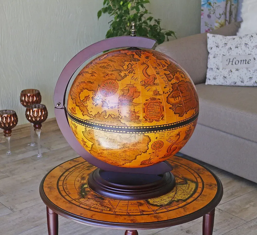 Глобус бар настольная давняя карта коричневый сфера 42 см Гранд Презент mastersem Киев - изображение 4