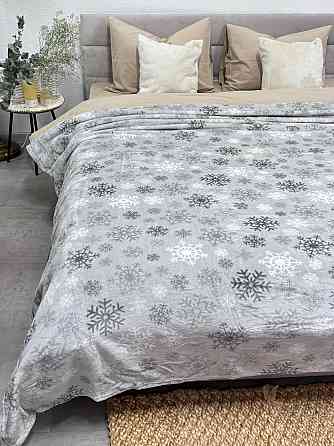 Ecotton Плед Ecotton 150х220 см Well Soft новорічний Сніжинка сірий (24180) Коломыя