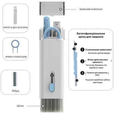 Універсальний чистячий набір XoKo Clean set 100 Blue (XK-CS100-BLU) Вінниця