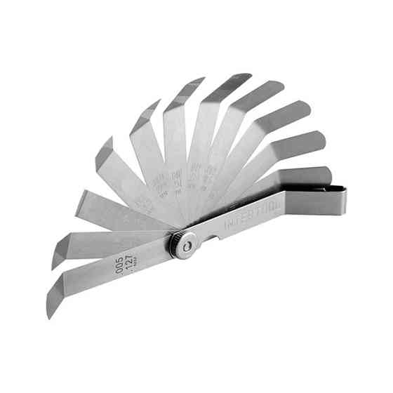 Комплект щупів зігнутих 0,127-0,508 мм, 16 шт. INTERTOOL AT-0006 Київ