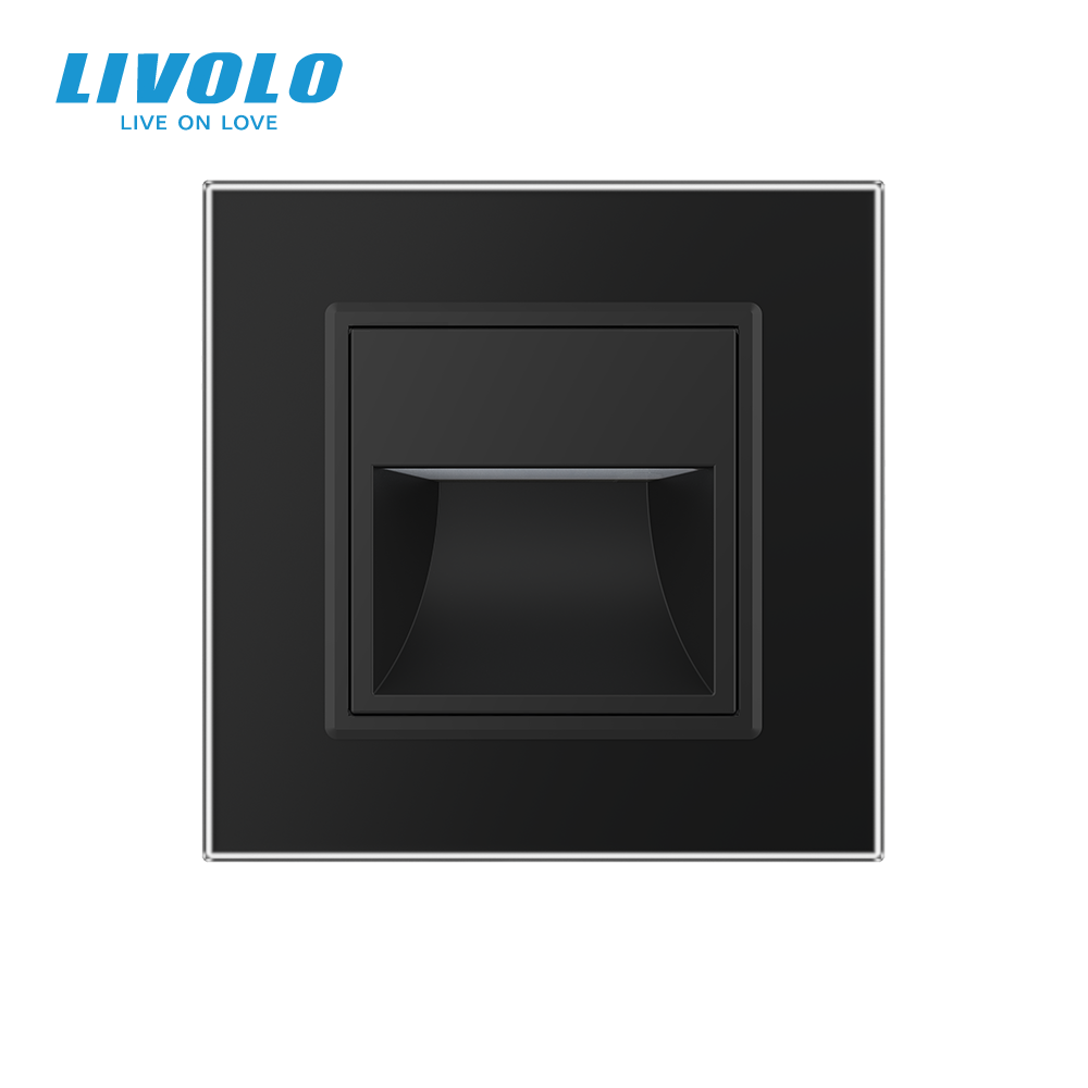 Світильник для сходів підлоги чорний, матове скло, 2700K, 230В, 0.35Вт LIVOLO Коломия - фото 10