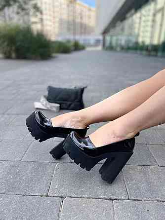 Туфлі жіночі SOFIS чорні лаковані шкіра каблук 12.5см розмір 36 (5276) Коломия