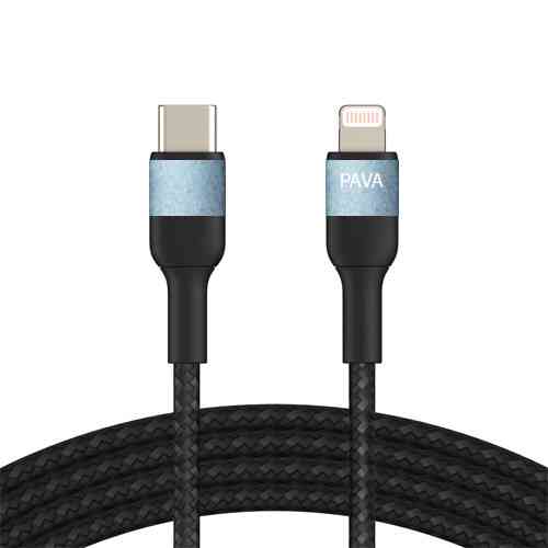 Кабель Type-C Lightning Pavareal Q33PD 1м для iPhone, iPad, iPod  быстрая зарядка и синхронизация до 30 Вт Киев