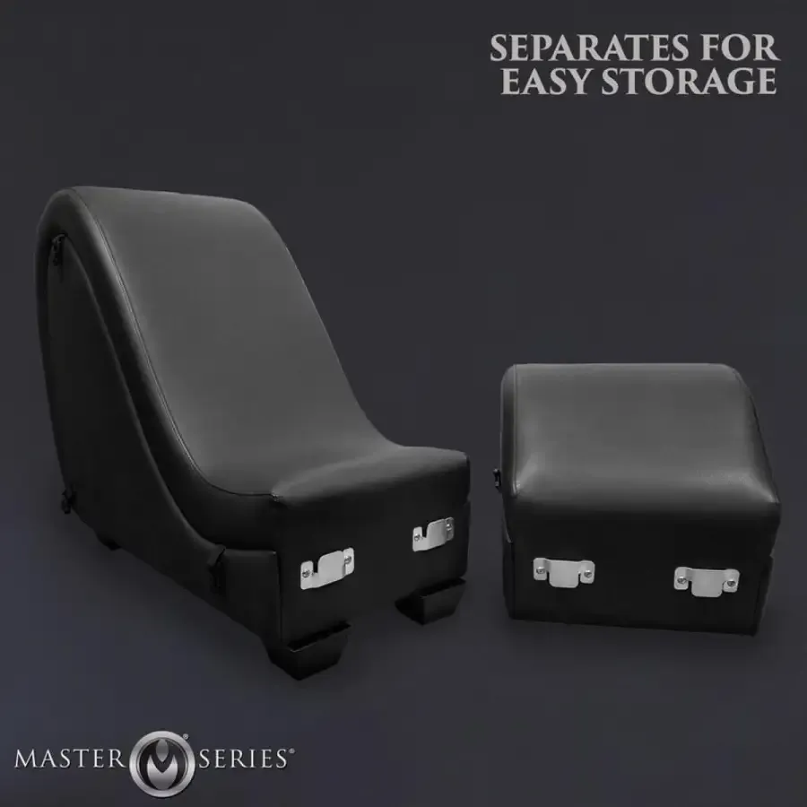 Секс-крісло з подушками Master Series Kinky Sex Lounge with Cushions - Black Львов - изображение 9
