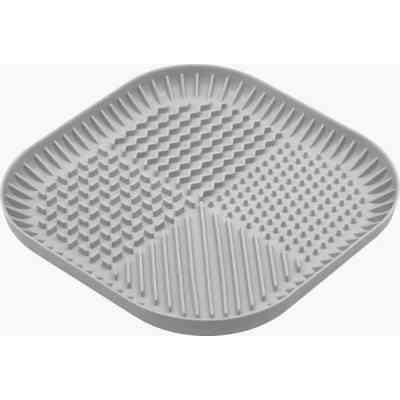 Універсальний посуд для тварин Fiboo Fiboowl килимок для злизування ласощів та їжі, L світло-сірий (FIB0222) Вінниця