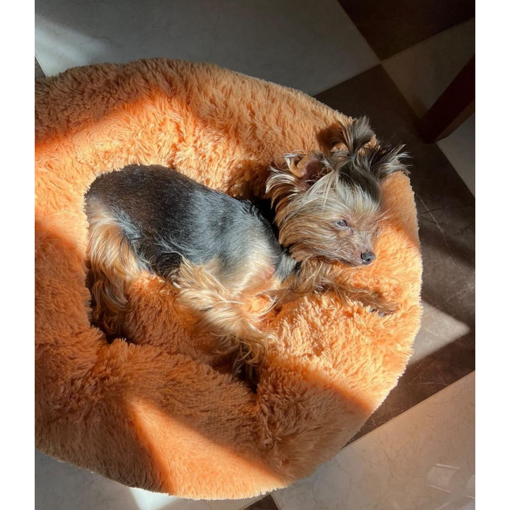 Лежанка для котів і собак «Ворс» персиковий 10045 XXL (90см) Київ - фото 1