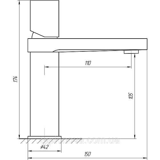 Смеситель для умывальника TOPAZ SARDINIA TS 08201-H30 Черновцы