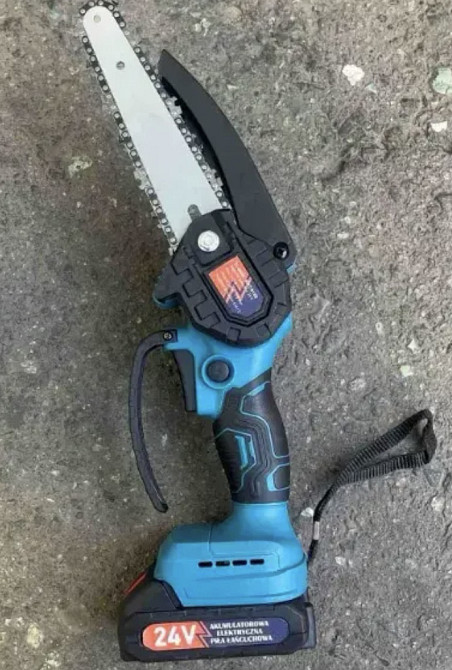 Top! Акумуляторна 6" Ланцюгова пилка для обрізання дерев з 2 акумуляторами в кейсі 8169 Одеса - фото 9