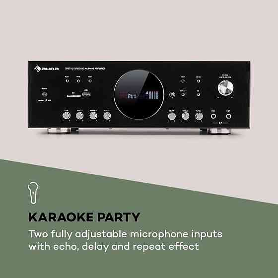 УЦЕНКА! Цифровой усилитель звука Auna AMP-218 BT 5.1 AUX USB Bluetooth Караоке из Германии Днепр