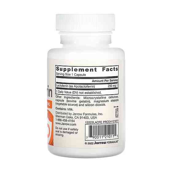 Лактоферин Jarrow Formulas Lactoferrin 250mg 60 вег капс Київ