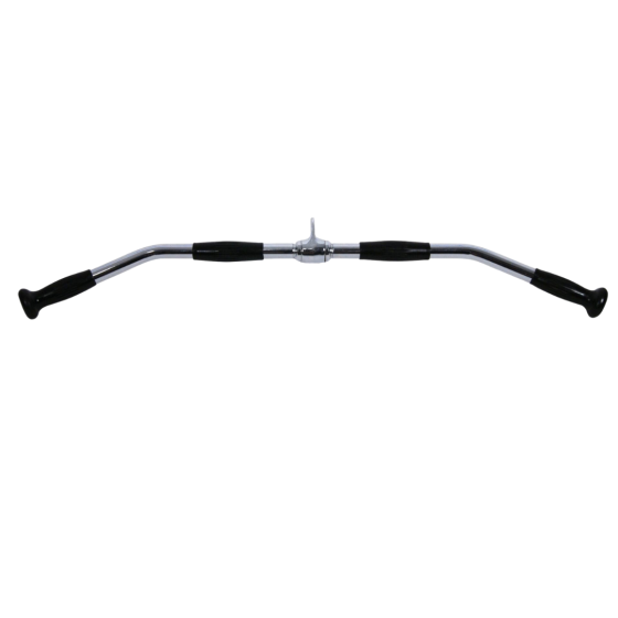 Ручка для верхньої тяги York Fitness 91см вигнута з гумовими рукоятками, хром Киев