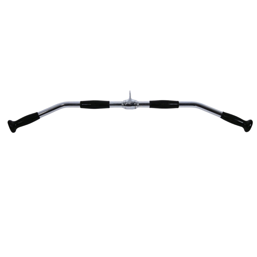 Ручка для верхньої тяги York Fitness 91см вигнута з гумовими рукоятками, хром Київ - фото 4