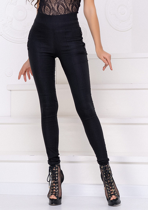 Демисезонные лосины леггинсы Daily джинс-коттон на флисе Киев - изображение 9