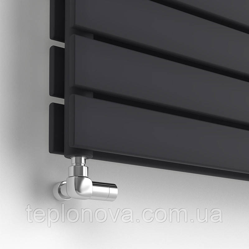 Дизайнерський радіатор 340/1600 (мм) чорний мат IDEALE VITTORIA H (нижнє підключення) 12 5/340/1600 Чернівці - фото 2