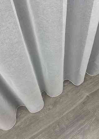 Тюль мікро-льон однотонний колір білий 1276т Київ