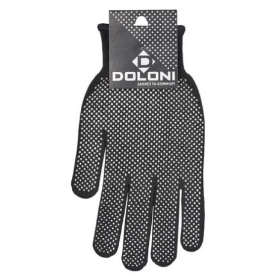 Рукавички 4410 трикотаж з мікрокрапкою ПВХ р.10(XL) клас 13 чорний ДКГ Житомир - изображение 2
