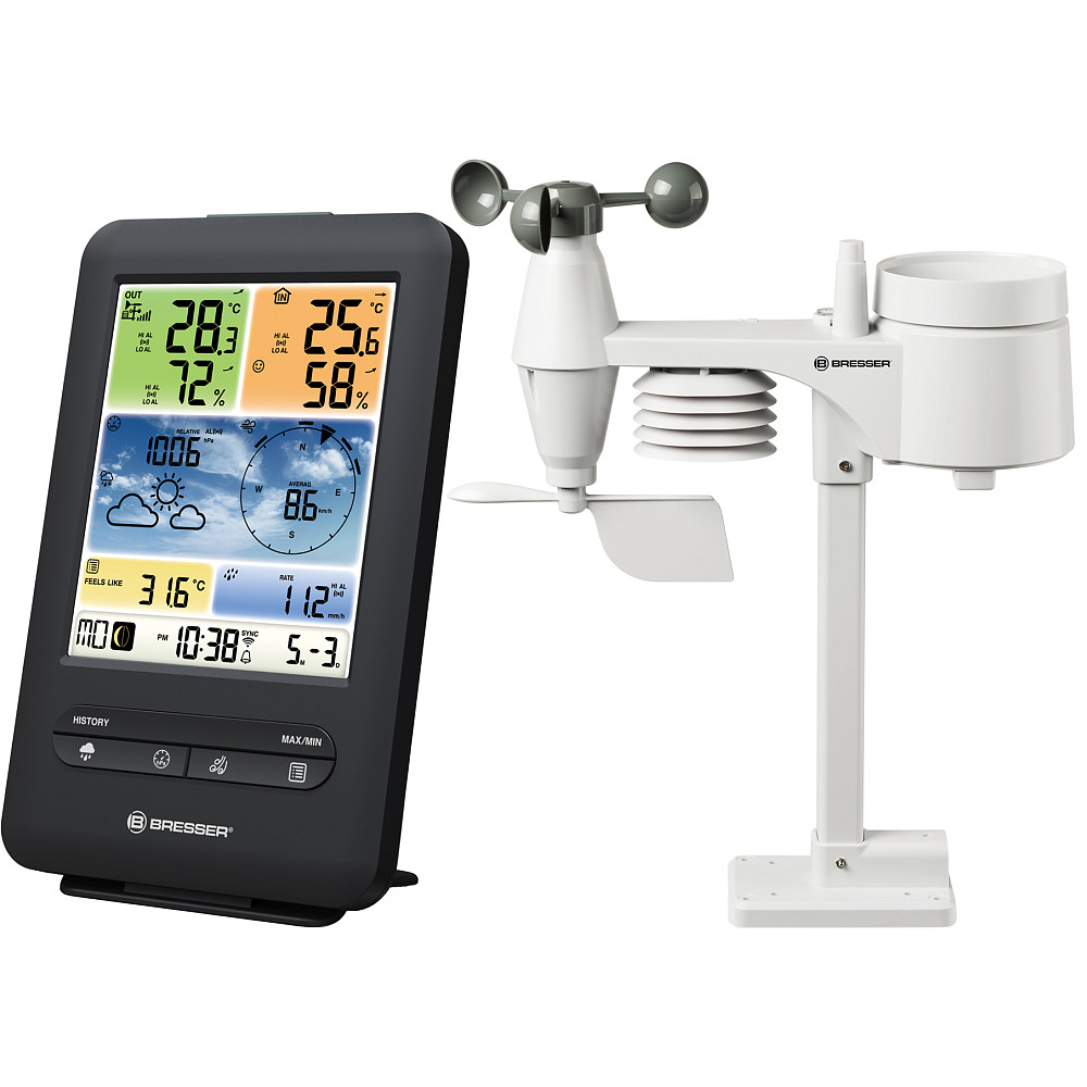 Метеостанция Bresser Weather Center 5-in-1 V WIFI Professional colour (7002585) Киев - изображение 1