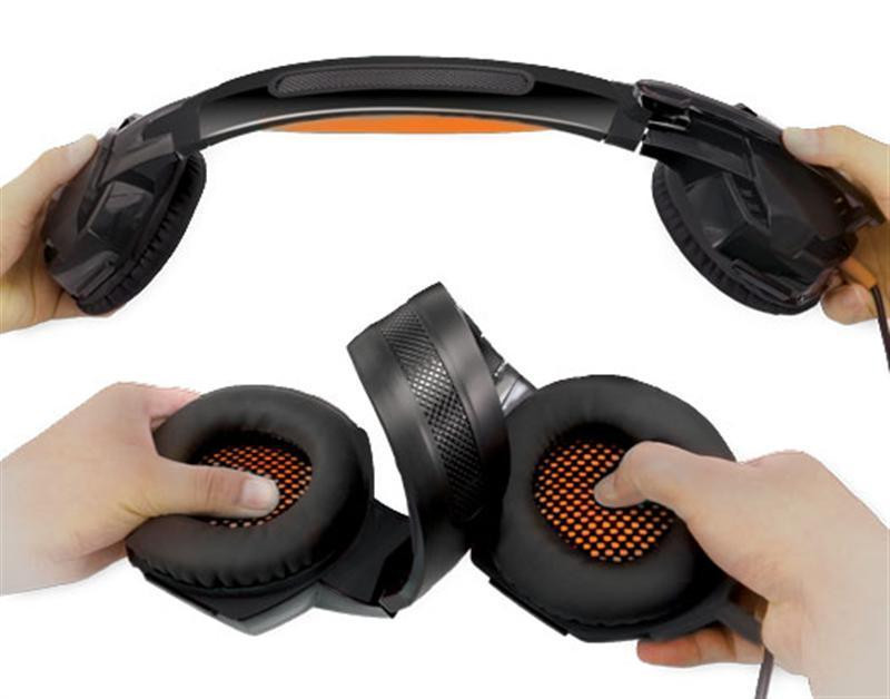 Гарнітура REAL-EL GDX-7700 Black/Orange ( Помаранчевий ) Харьков - изображение 4