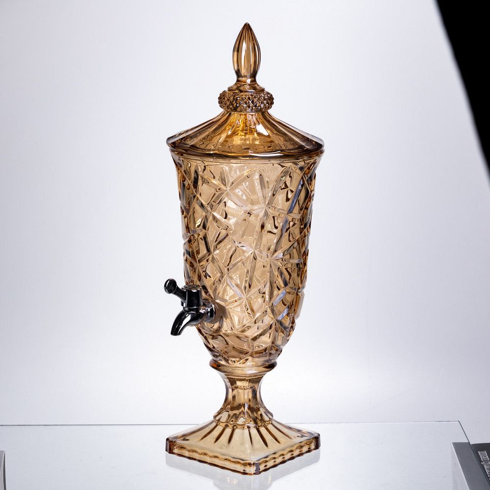 Лимонадниця з краном HP-19-307 2л глек для напоїв ємність для лимонадів amber Коломия - фото 4