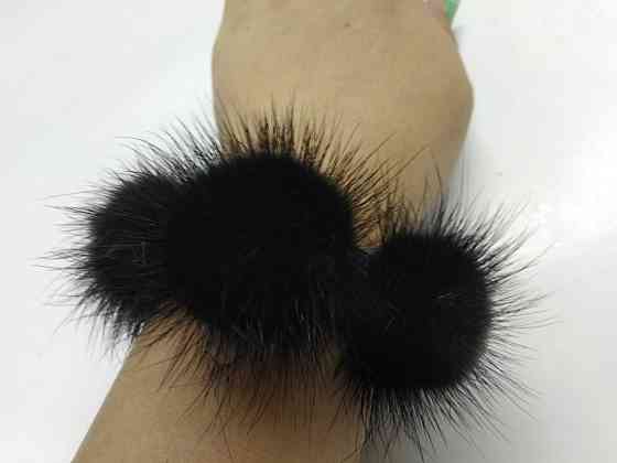 Гумка хутряна на волосся на гульку з норки Харків