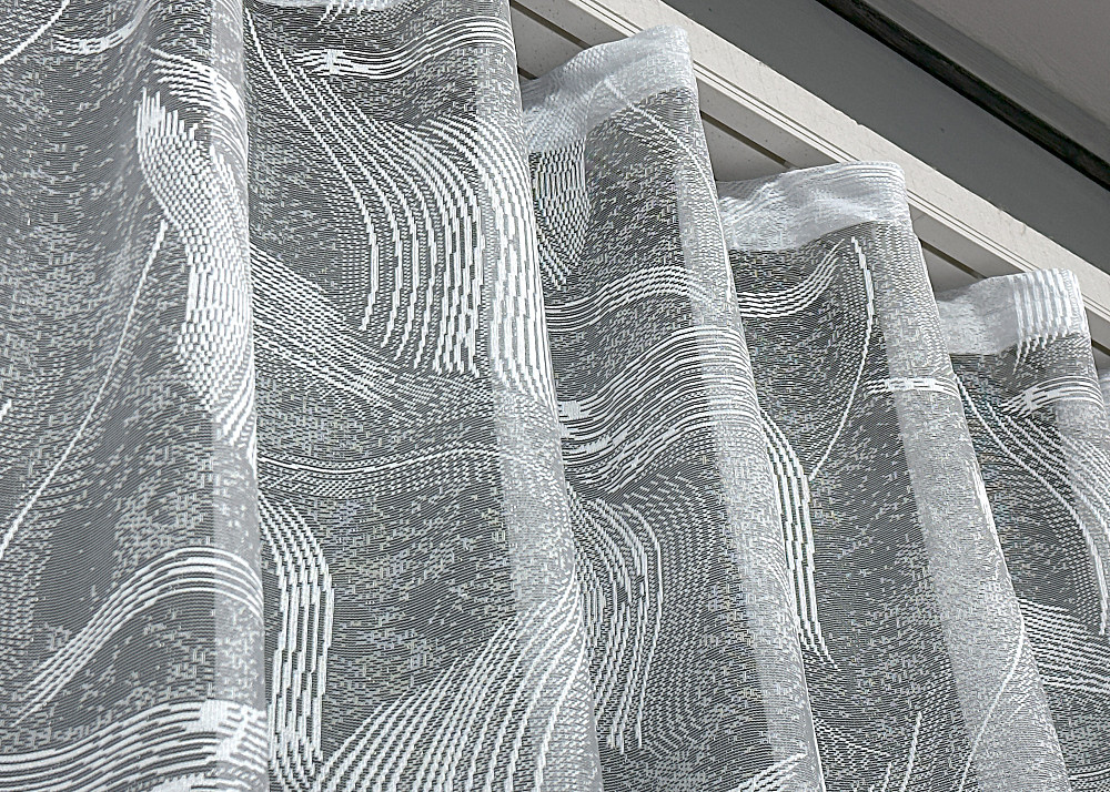 Тюль жаккард, цвет белый 1594т Киев - изображение 5