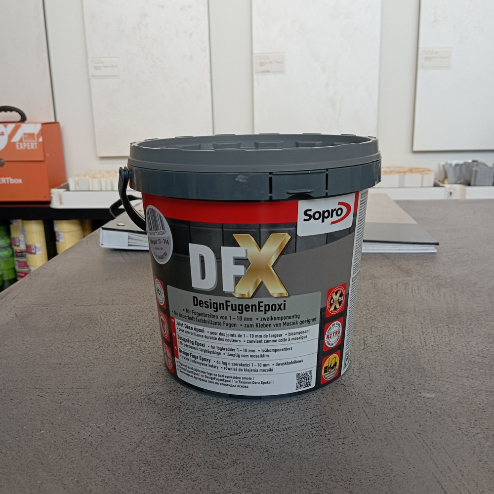 Епоксидна фуга для швів SOPRO DFX Design Fugen Epoxi №52 коричневий 3 кг Київ - фото 2