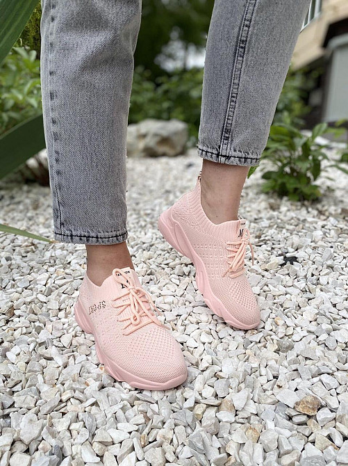 LB Сліпони жіночі LB 739-5 пудра (весна-літо, сітка) (4574) 36-41 Коломыя - изображение 5