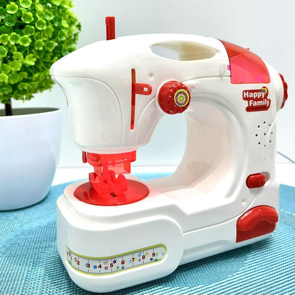 Набір побутової техніки Limo Toy дитячий швейна машинка пральна машинка музика звук світло на батарейках Біло-червоний (LS8234K) Чернігів - фото 7