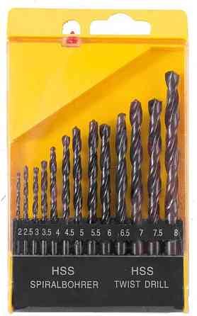 Набор сверл для металла 11-0213 2-8мм 13шт черный Харьков