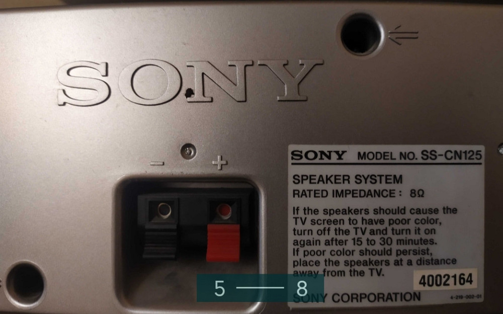 Колонки: 1X SONY SS-CN125, 2X SONY SS-SR125 , 2X SONY SS- RXD10AV. Харьков - изображение 5