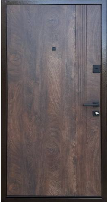 Двері вхідні Міністерство дверей ПБУ-262 Вулиця Мідь/Спил коньячний 960х1900 мм Київ - фото 2