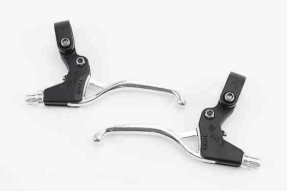 Гальмівні ручки, алюмінієві, чорно-сірі TS384A Київ