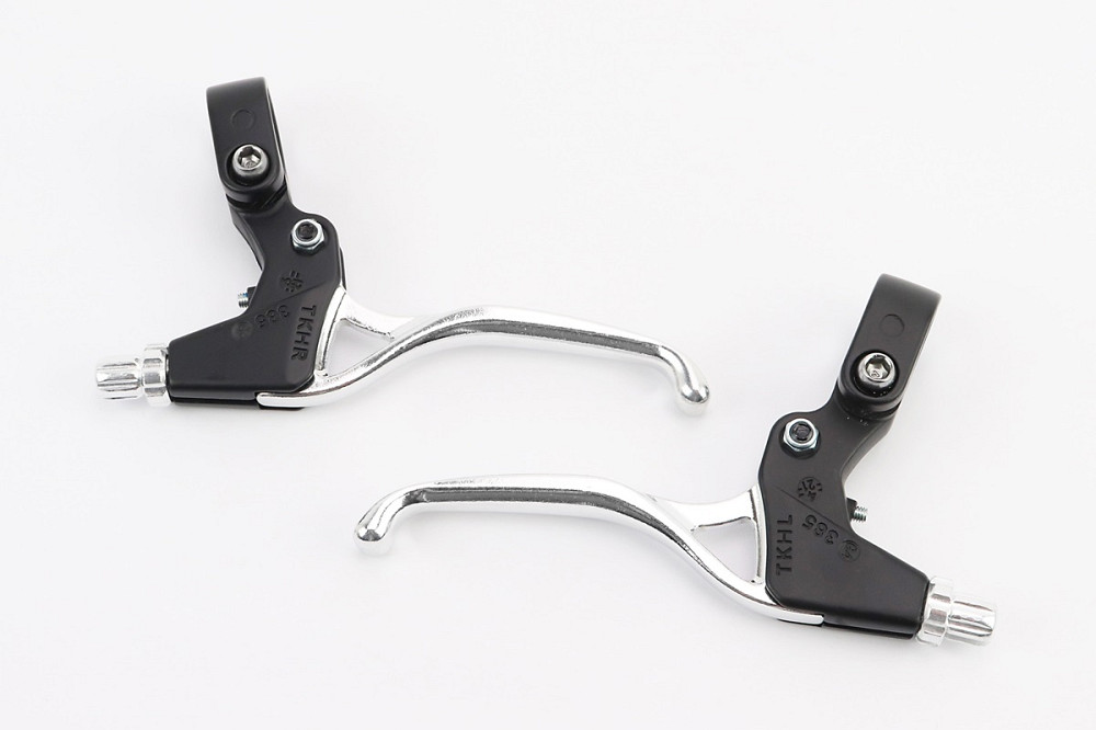 Гальмівні ручки, алюмінієві, чорно-сірі TS384A Київ - фото 2