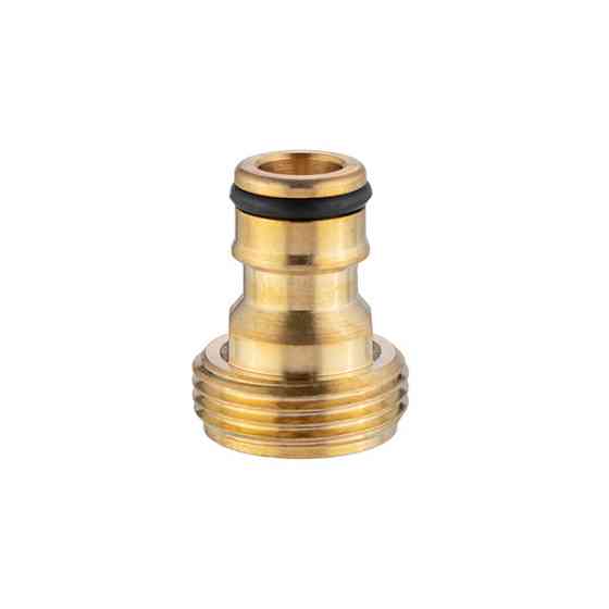 Адаптер латунний для з'єднувача 1/2" з зовнішньою різьбою 3/4", STORM INTERTOOL GE-1202 Київ