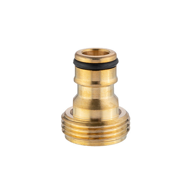 Адаптер латунний для з'єднувача 1/2" з зовнішньою різьбою 3/4", STORM INTERTOOL GE-1202 Київ - фото 3