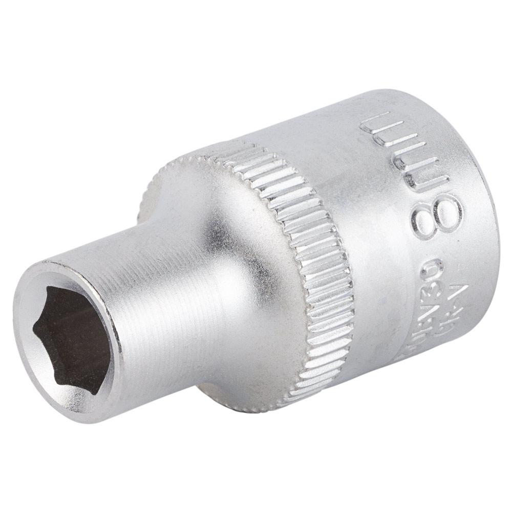 Насадка шестигранна коротка 1/2" 8 мм CrV mid SIGMA (6071081) Київ - фото 3