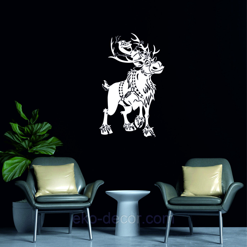 Декоративное настенное Панно «Олень», Декор на стену 70*43 см Киев - изображение 6