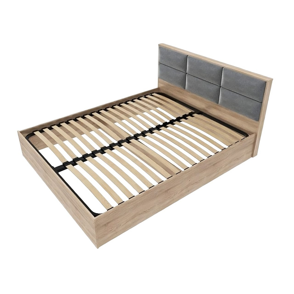 Кровать двуспальная Эверест КЛ-1400 Лайт (ламельный каркас) 140х200 см Дуб сонома (DTM-4651) Львов - изображение 2