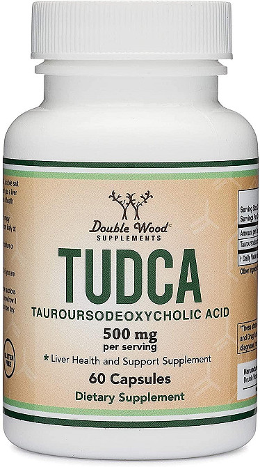 Таурорсодезоксихолевая кислота Double Wood TUDCA Tauroursodeoxycholic Acid 250 mg, 60 capsules Луцк - изображение 1