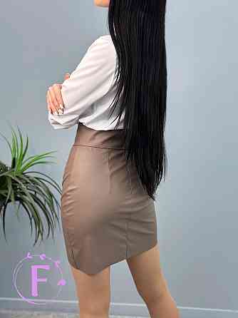 Женская кожаная юбка 