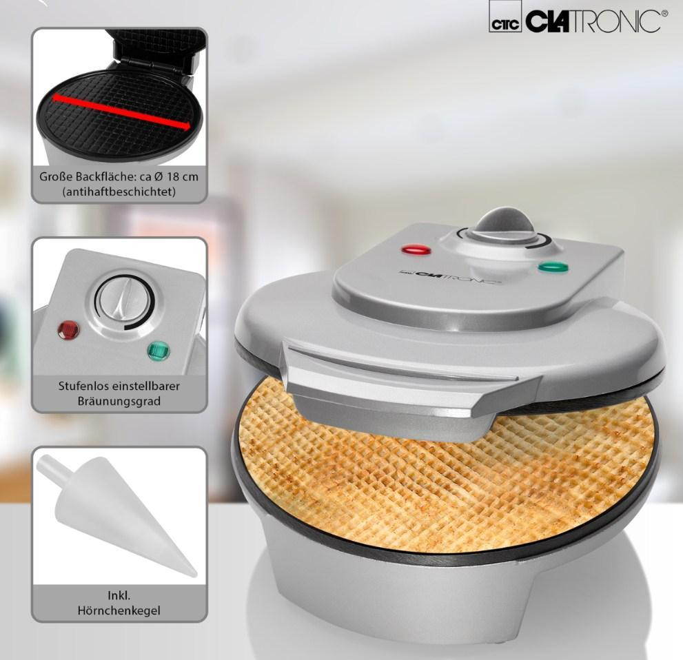 Вафельница для Рожков с Конусом Clatronic HA 3494 ,мощность 1200 Вт Нововолынск - изображение 7