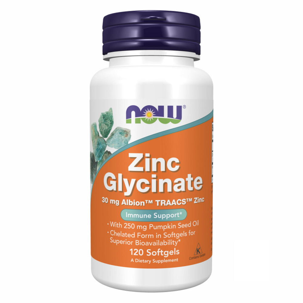 Цинк Глицинат Now Foods Zinc Glycinate 30mg 120 капс Киев - изображение 1
