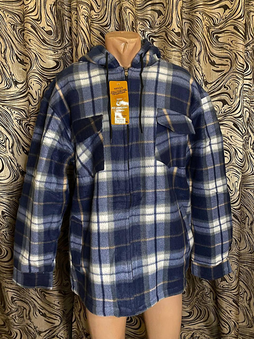 Рубашка с капюшоном лесоруб теплая мужская на меху батал  70-76 в розницу Одесса - изображение 10